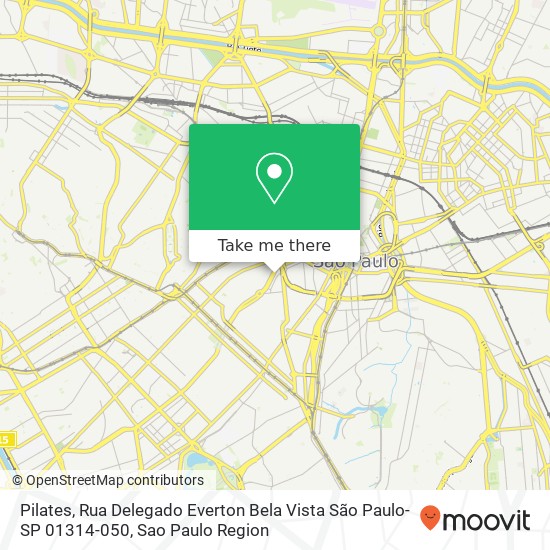 Mapa Pilates, Rua Delegado Everton Bela Vista São Paulo-SP 01314-050
