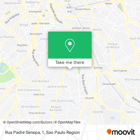 Mapa Rua Padre Senepa, 1