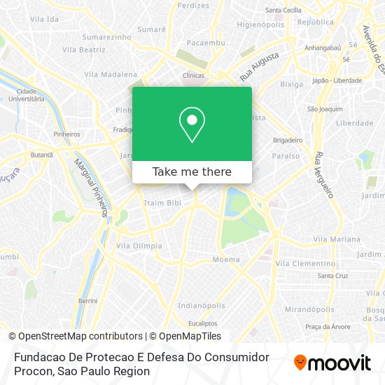 Fundacao De Protecao E Defesa Do Consumidor Procon map