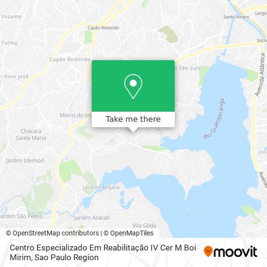 Centro Especializado Em Reabilitação IV Cer M Boi Mirim map