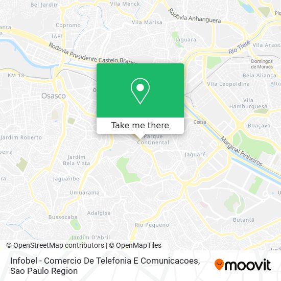 Infobel - Comercio De Telefonia E Comunicacoes map