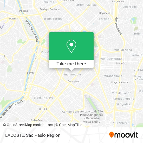 LACOSTE map