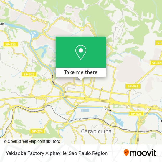 Mapa Yakisoba Factory Alphaville