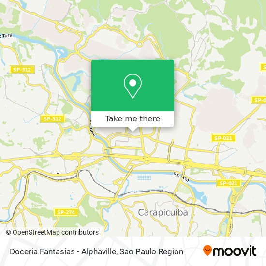 Doceria Fantasias - Alphaville map