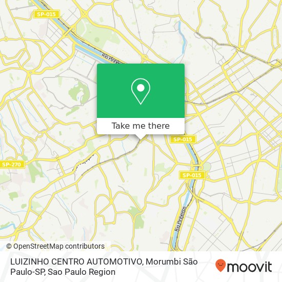 LUIZINHO CENTRO AUTOMOTIVO, Morumbi São Paulo-SP map