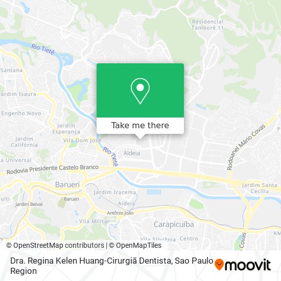 Dra. Regina Kelen Huang-Cirurgiã Dentista map