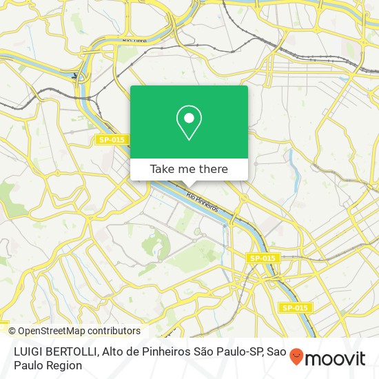 LUIGI BERTOLLI, Alto de Pinheiros São Paulo-SP map