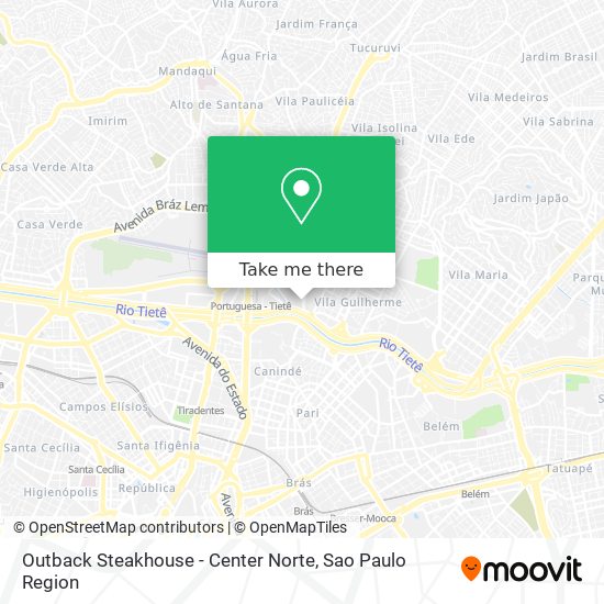 Mapa Outback Steakhouse - Center Norte