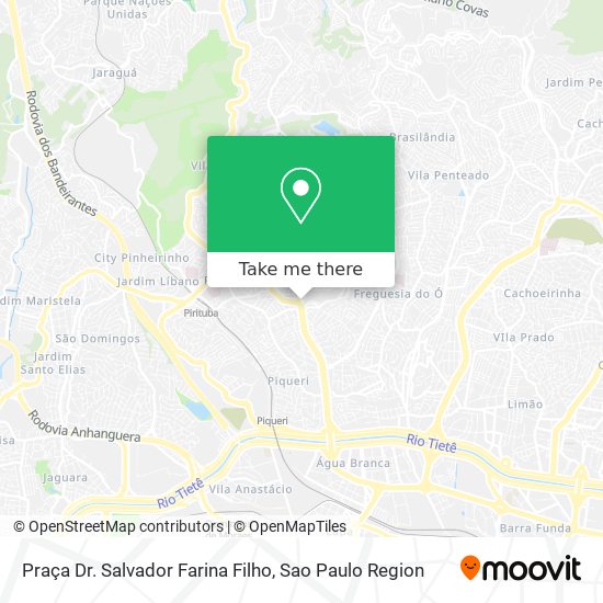 Mapa Praça Dr. Salvador Farina Filho