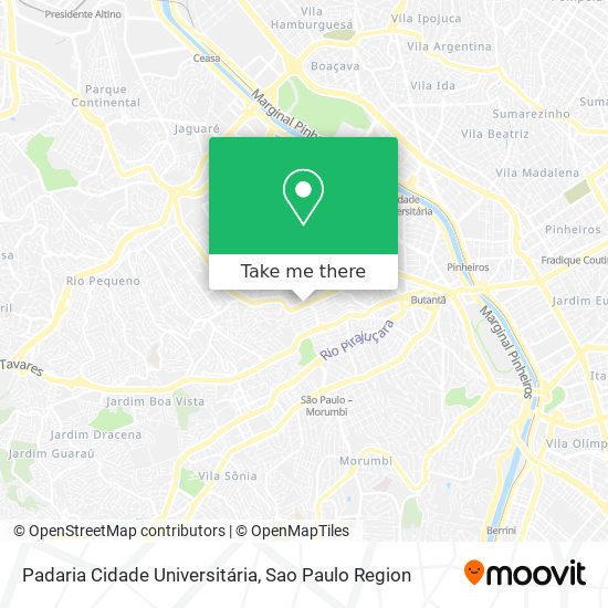 Padaria Cidade Universitária map