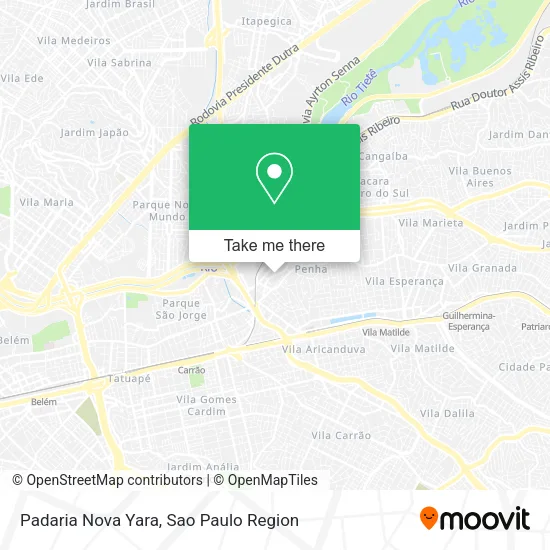 Padaria Nova Yara map