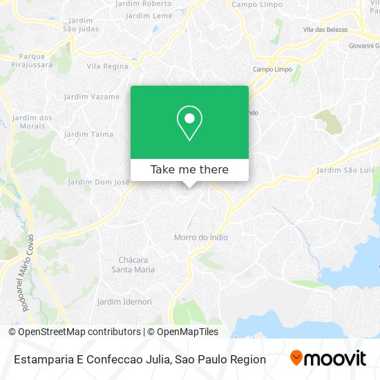 Estamparia E Confeccao Julia map