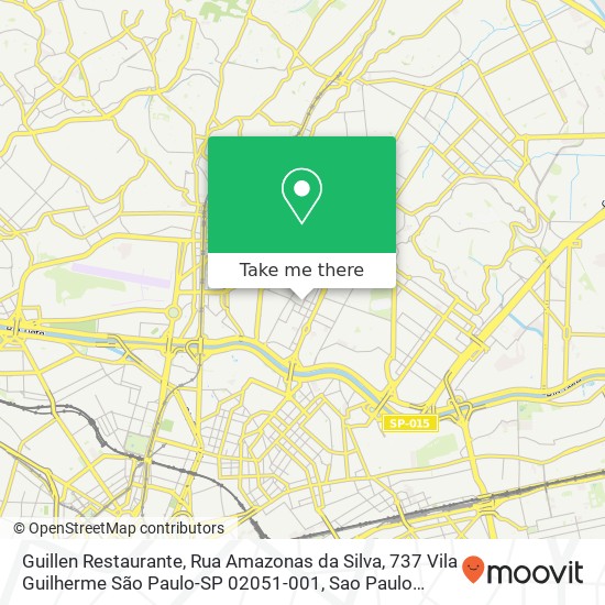 Guillen Restaurante, Rua Amazonas da Silva, 737 Vila Guilherme São Paulo-SP 02051-001 map