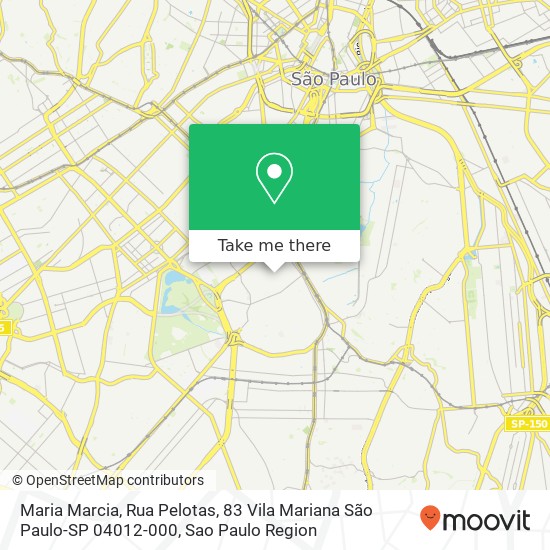 Maria Marcia, Rua Pelotas, 83 Vila Mariana São Paulo-SP 04012-000 map