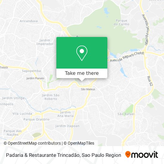 Padaria & Restaurante Trincadão map