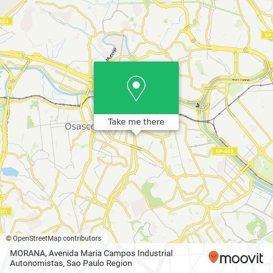Mapa MORANA, Avenida Maria Campos Industrial Autonomistas