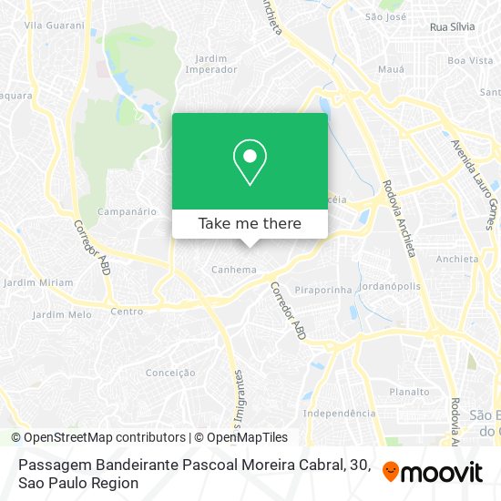 Passagem Bandeirante Pascoal Moreira Cabral, 30 map