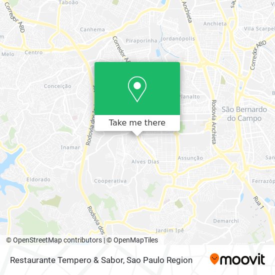 Restaurante Tempero & Sabor map