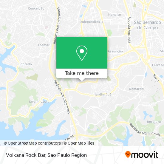 Volkana Rock Bar map