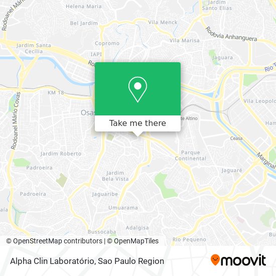 Alpha Clin Laboratório map