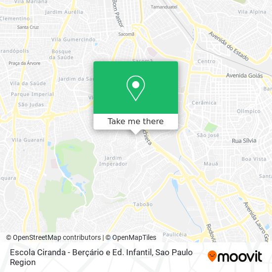 Mapa Escola Ciranda - Berçário e Ed. Infantil