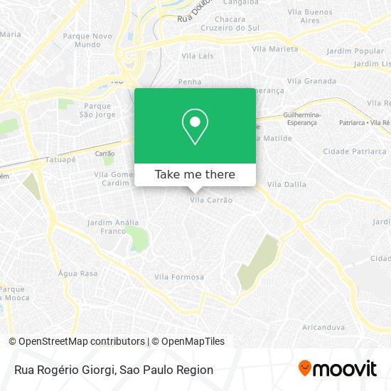 Mapa Rua Rogério Giorgi