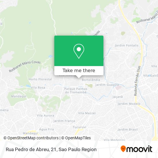 Mapa Rua Pedro de Abreu, 21