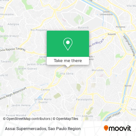 Assai Supermercados map