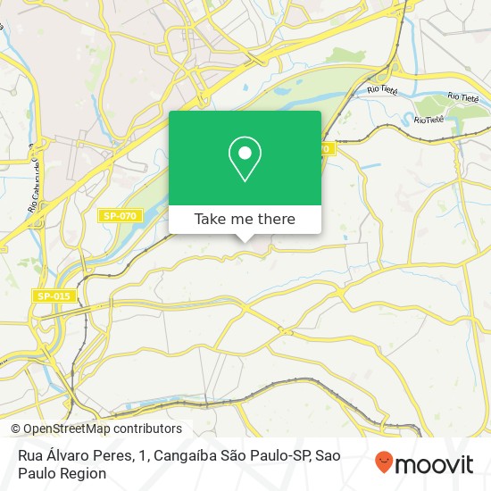 Rua Álvaro Peres, 1, Cangaíba São Paulo-SP map