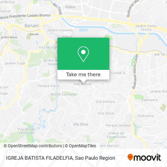 IGREJA BATISTA FILADELFIA map