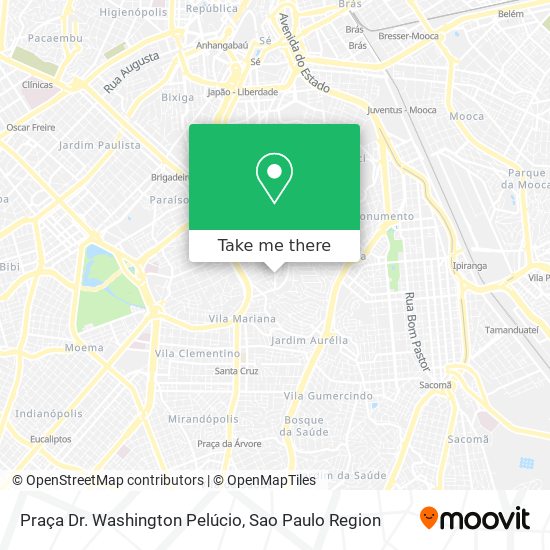 Praça Dr. Washington Pelúcio map