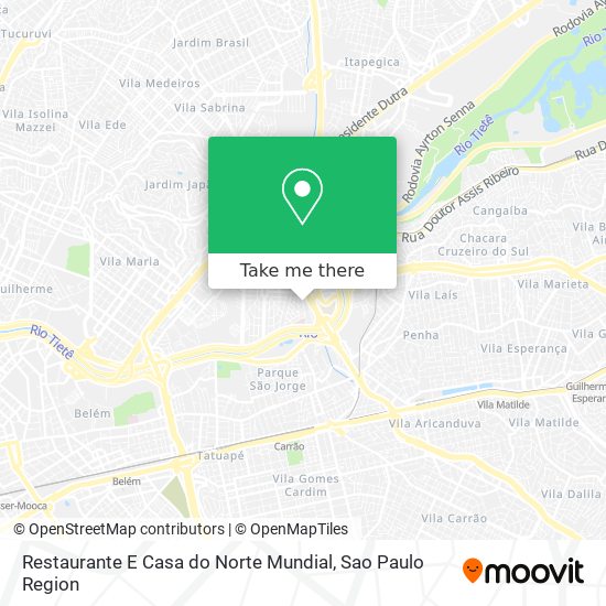 Restaurante E Casa do Norte Mundial map