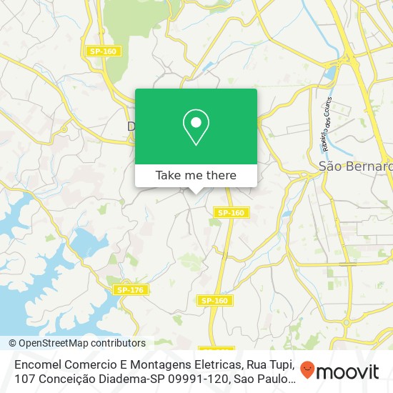 Encomel Comercio E Montagens Eletricas, Rua Tupi, 107 Conceição Diadema-SP 09991-120 map