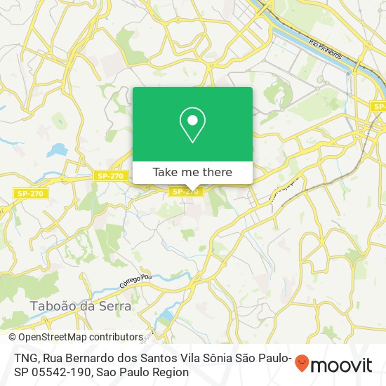 TNG, Rua Bernardo dos Santos Vila Sônia São Paulo-SP 05542-190 map