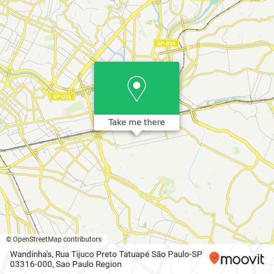 Wandinha's, Rua Tijuco Preto Tatuapé São Paulo-SP 03316-000 map