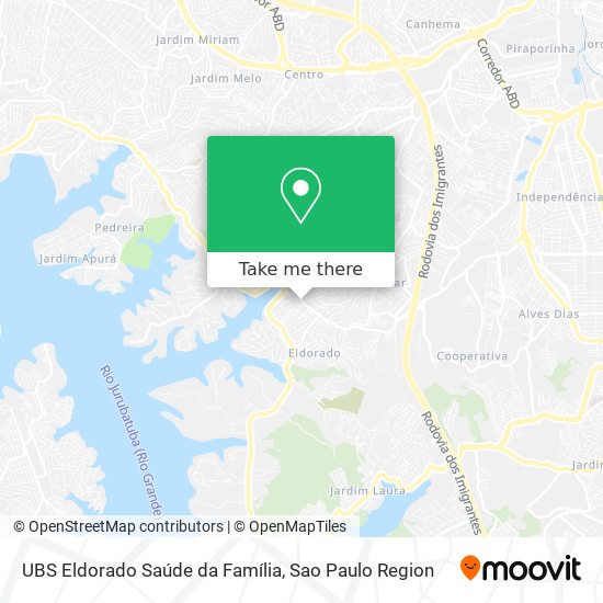 UBS Eldorado Saúde da Família map