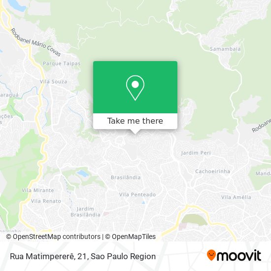 Rua Matimpererê, 21 map