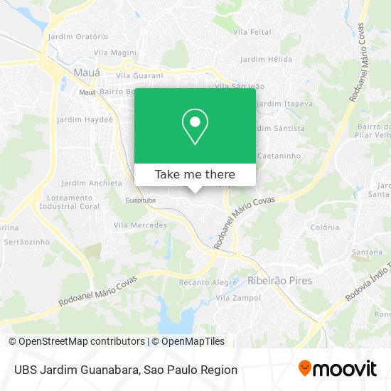 Mapa UBS Jardim Guanabara