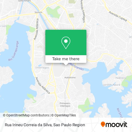 Mapa Rua Irineu Correia da Silva