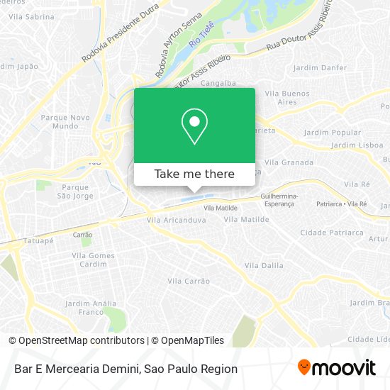 Mapa Bar E Mercearia Demini