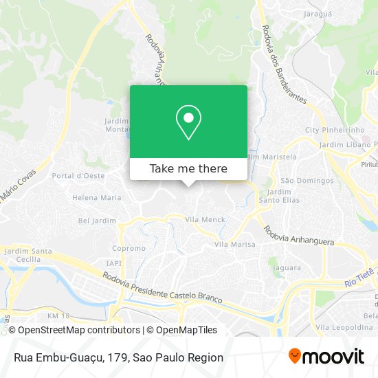 Rua Embu-Guaçu, 179 map