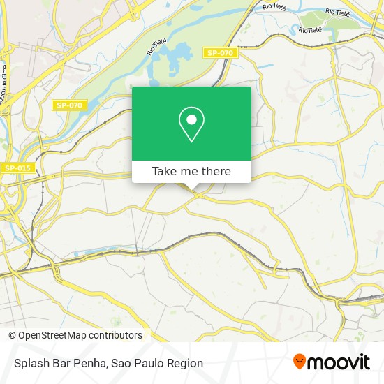 Splash Bar Penha map