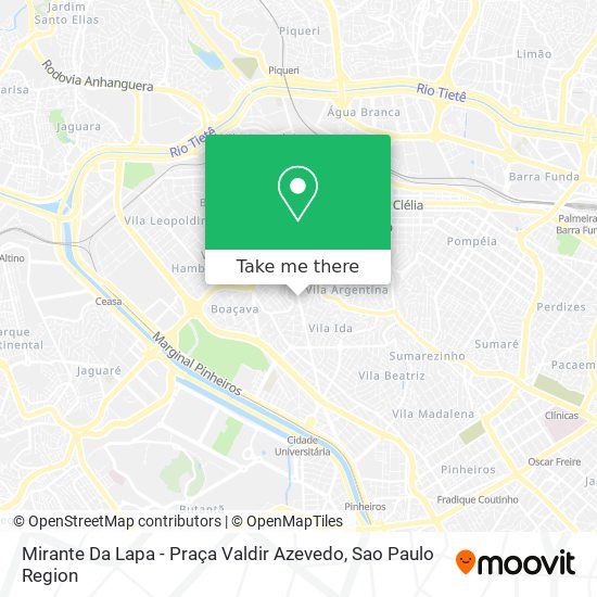 Mapa Mirante Da Lapa - Praça Valdir Azevedo