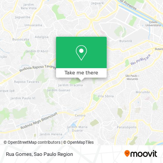 Rua Gomes map