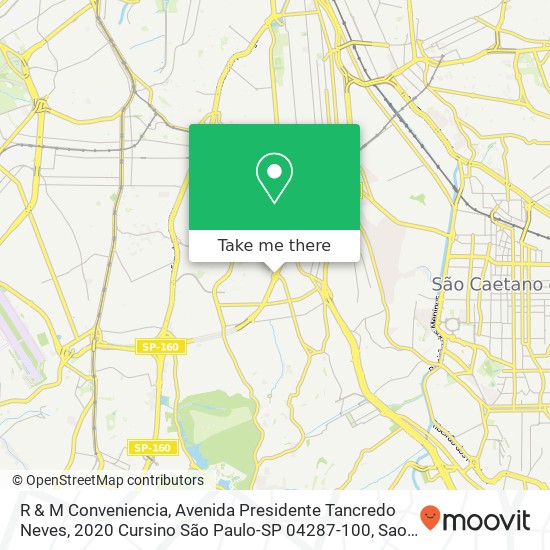 R & M Conveniencia, Avenida Presidente Tancredo Neves, 2020 Cursino São Paulo-SP 04287-100 map