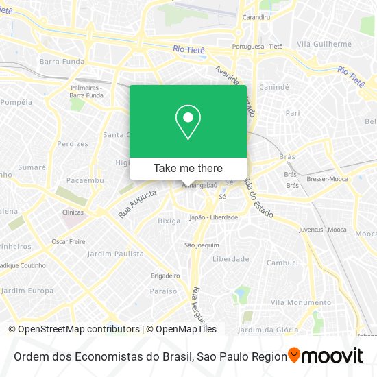 Mapa Ordem dos Economistas do Brasil