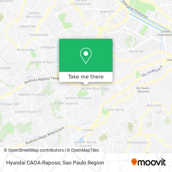 Hyundai CAOA-Raposo map