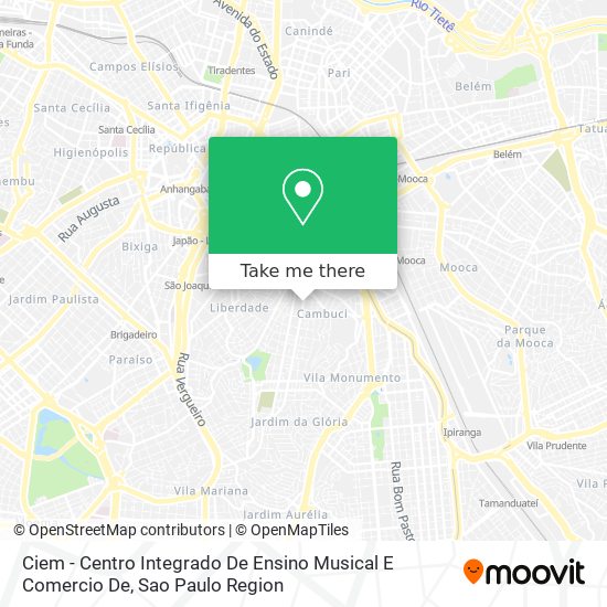 Mapa Ciem - Centro Integrado De Ensino Musical E Comercio De