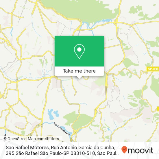 Sao Rafael Motores, Rua Antônio Garcia da Cunha, 395 São Rafael São Paulo-SP 08310-510 map