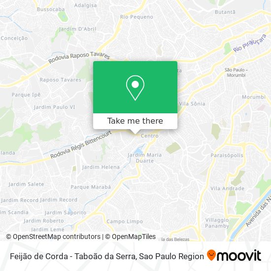 Feijão de Corda - Taboão da Serra map